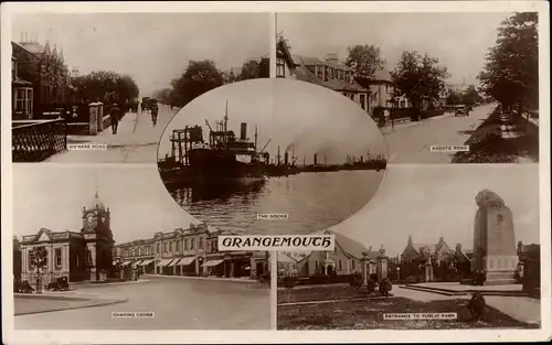 Ak Grangemouth Schottland, The Docks, Entrance to Public Park