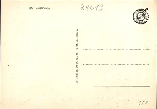 Ak Innien Aukrug in Schleswig Holstein, Kirche, Waldpartie, Straßenpartie