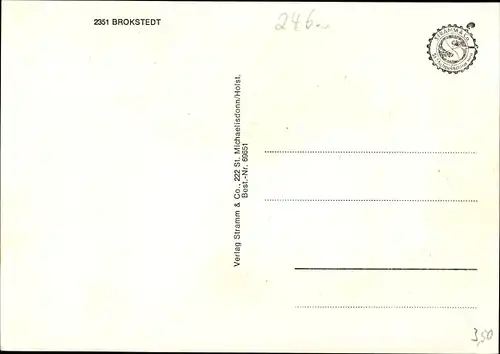 Ak Brokstedt in Schleswig Holstein, Schule, Geschäftshäuser