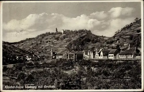 Ak Bad Dürkheim am Pfälzerwald, Kloster Limburg, Ruine mit Grethen