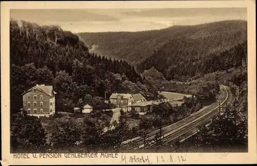 Ak Gehlberg in Thüringen, Hotel und Pension Gehlberger Mühle