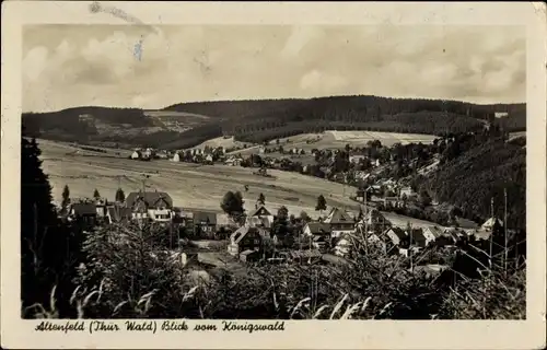 Ak Altenfeld Großbreitenbach in Thüringen, Blick vom Königswald