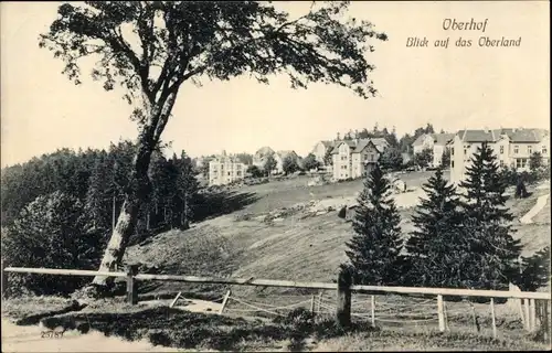 Ak Oberhof im Thüringer Wald, Blick auf das Oberland