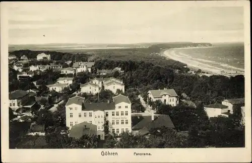 Ak Ostseebad Göhren auf Rügen, Panorama