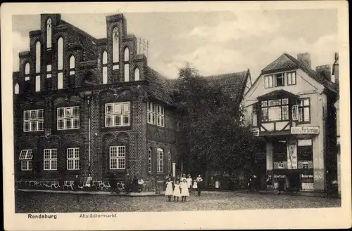 Ak Rendsburg in Schleswig Holstein, Altstädter Markt