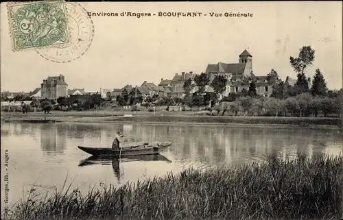 Ak Écouflant Maine et Loire, Vue generale