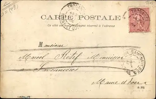 Ak Faye Maine et Loire, Panorama