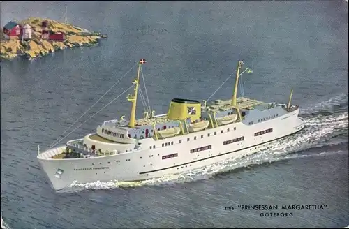 Ak Fährschiff MS Prinsessan Margaretha, Göteborg Frederikshavn