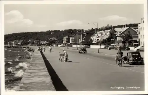 Ak Hälsingborg Helsingborg Schweden, Strandvagen