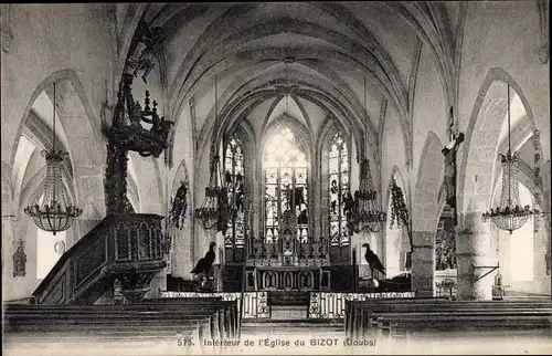 Ak Bizot Doubs, Interieur de l'Eglise