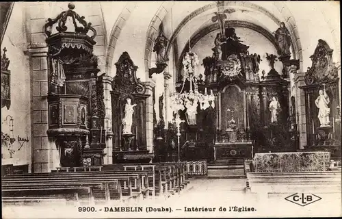 Ak Dambelin Doubs, Interieur de l'Eglise