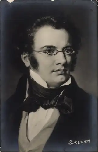 Ak Portrait von Franz Schubert, Komponist