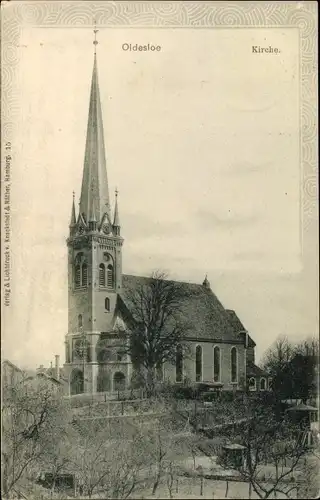 Ak Bad Oldesloe in Schleswig Holstein, Kirche, Gasthof Unter den Linden