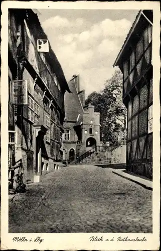 Ak Mölln im Herzogtum Lauenburg, Blick a. d. Rathauslaube