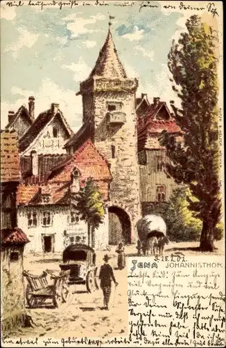 Künstler Ak Jena in Thüringen, Johannistor