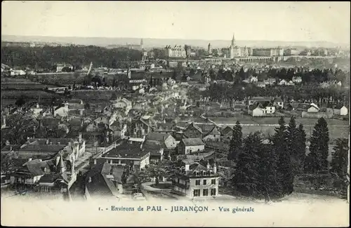 Ak Jurancon Pyrenees Atlantiques, Vue generale