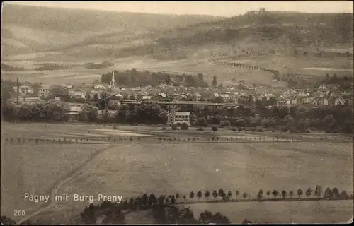 Ak Pagny sur Moselle Meurthe et Moselle, Burg Preny