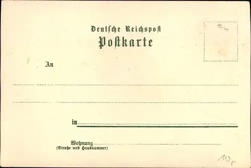 Litho Kiel in Schleswig Holstein, Seegarten Schlossbrücke, Hafen, Kriegsschiff, Gaarden, Kaufhaus