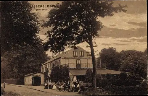 Ak Wassersleben Flensburg Schleswig Holstein, Strandhotel