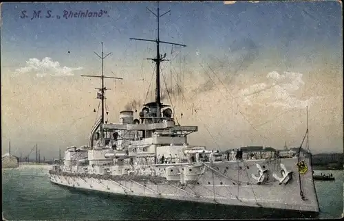 Ak Deutsches Kriegsschiff SMS Rheinland