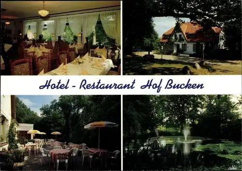 Ak Bucken Aukrug in Schleswig Holstein, Hotel Restaurant Hof Bucken