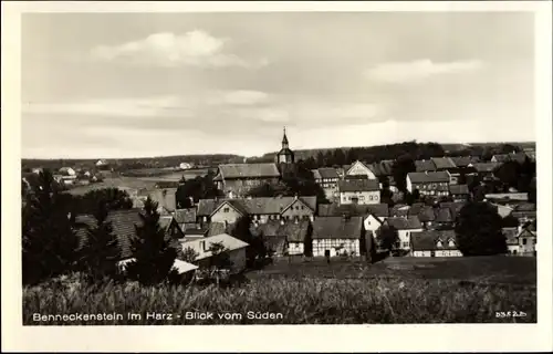 Ak Benneckenstein Oberharz, Blick vom Süden