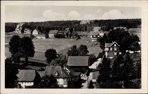 Ak Tanne Oberharz am Brocken, Panorama