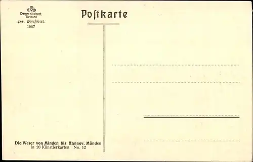 Ak Holzminden an der Weser, Dampferpartie, Ort