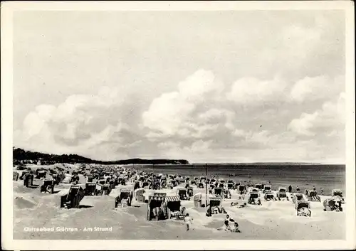 Ak Ostseebad Göhren auf Rügen, Strandpartie, Meer