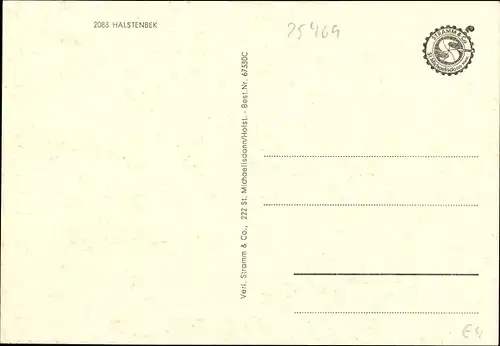 Ak Halstenbek Schleswig Holstein, Kirche, Schule, Siedlung