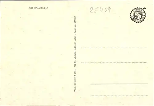 Ak Halstenbek Schleswig Holstein, Siedlung, Schule, Kirche