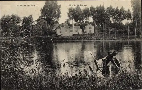 Ak Etriche Maine et Loire, Moulin du Purage