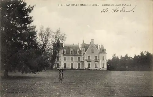 Ak Faveraye Maine et Loire, Chateau de Chant d'Oiseau