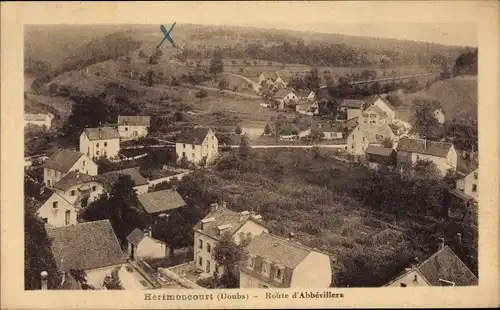 Ak Hérimoncourt Doubs, Route d'Abbevillers