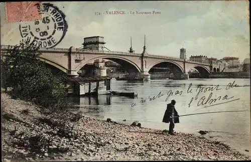 Ak Valence Drôme, Le Nouveau Pont
