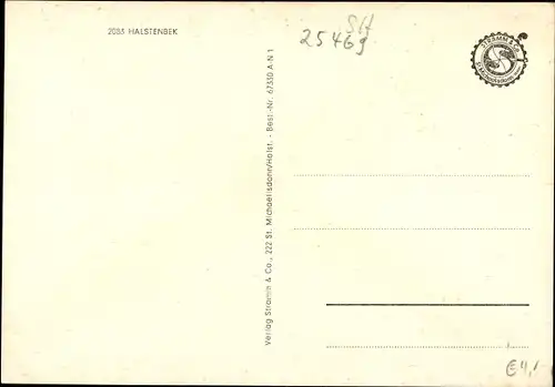 Ak Halstenbek Schleswig Holstein, Siedlung, Schule, Ehrenmal