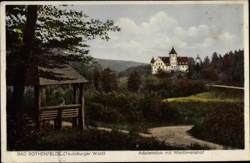 Ak Bad Rothenfelde am Teutoburger Wald, Adelenblick mit Weidtmanshof