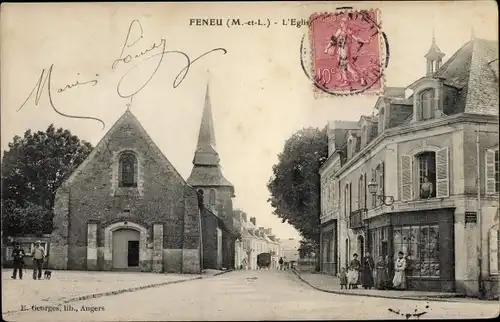 Ak Féneu Maine et Loire, L'Eglise