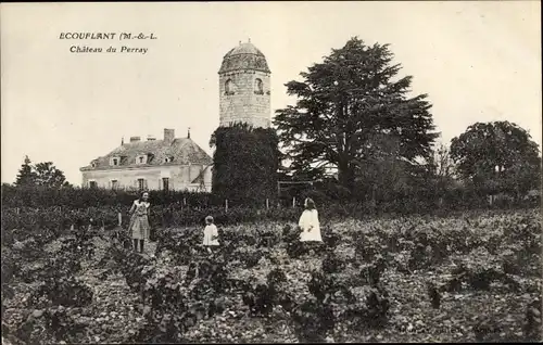 Ak Écouflant Maine et Loire, Chateau du Perray