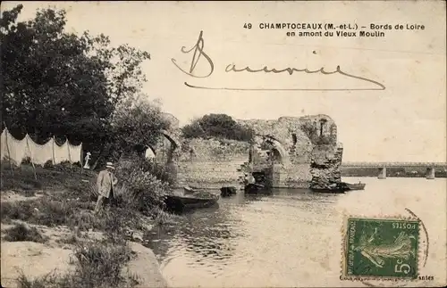 Ak Champtoceaux Maine-et-Loire, Bords de Loire en amont du Vieux Moulin
