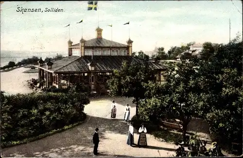 Ak Skansen Stockholm Schweden, Solliden