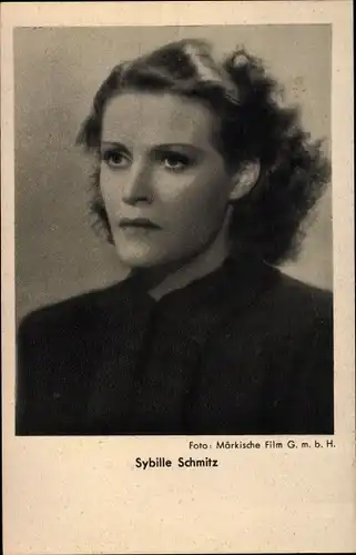 Ak Schauspielerin Sybille Schmitz, Portrait