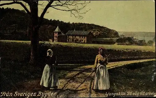 Ak Ljungskile Schweden, Fran Sveriges Bygder, Pä väg fill arbete