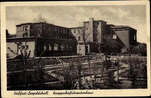 Ak Leopoldshall Staßfurt im Salzlandkreis, Knappschaftskrankenhaus