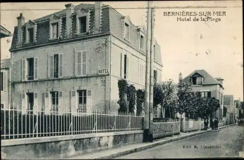 Ak Bernieres sur Mer Calvados, Hotel de la Plage