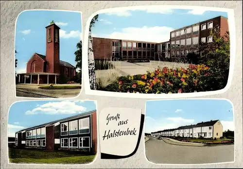 Ak Halstenbek Schleswig Holstein, Stadtpartie