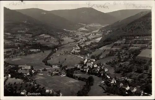 Ak Seebach im Schwarzwald, Blick auf den Ort mit Umgebung