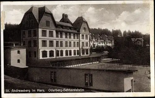 Ak Sankt Andreasberg Braunlage im Oberharz, Heilstätte Oderberg Gebhardsheim