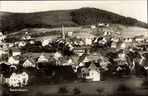 Ak Baiersbronn im Kreis Freudenstadt, Totalansicht der Ortschaft