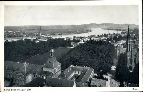 Ak Bonn am Rhein, Teilansicht, Luftbild